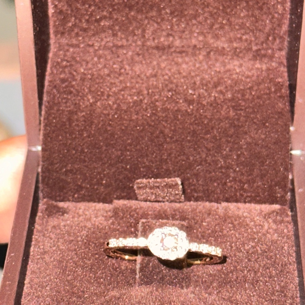 LeVian 1/4 cts. Diamond ring.
